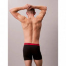 Boxer Brief 3PK Black/ Black W Sleet Wb/  CALVIN KLEIN
