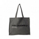 Bolso Logo Shopper Studs