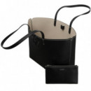 Nicole Tote Black/lt Taupe  DKNY