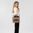 Hadlee Sm Tote Cappuccino/black  DKNY