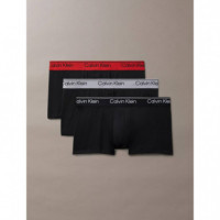 Low Rise Trunk 3PK Black/ Black W Sleet  CALVIN KLEIN