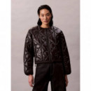 Logo Quilted Insulated Liner Jac Black  CALVIN KLEIN