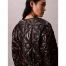 Logo Quilted Insulated Liner Jac Black  CALVIN KLEIN