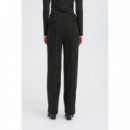 Pantalones ICHI Kate Woolley Black Green Check