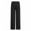 Pantalones ICHI Kate Woolley Black Green Check