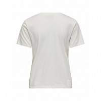 JACQUELINE DE YONG Camisetas Mujer Camiseta Jdy Selma Open Embroidery Lucky Cloud Dancer