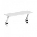 Marsgaming Soporte Elevador para Monitor Ergonomico Blanco  Mgds 60X20X1.8CM  2.27KG  MARS GAMING