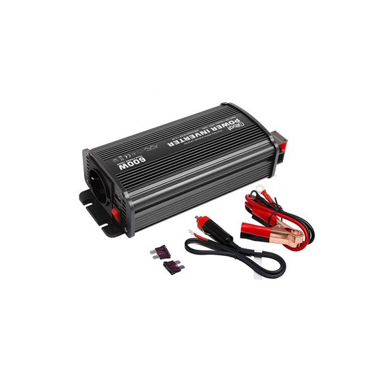 ELBAT Convertidor de Corriente 12V a 220V 50HZ 600W EB0504 Proteccion Sobrecalentamiento