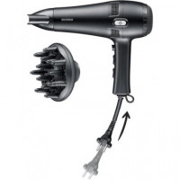 SEVERIN Secador de Pelo Ht 0165 2100W 2 Velocidades Cable Retractirl con Difusor