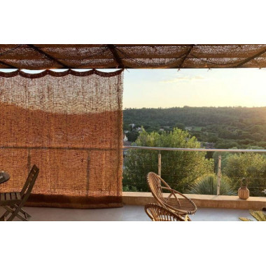 Cortina de Exterior- Fibra de Coco Natural- 2X2,5 Metros- la Scourtinerie®- Exterior  LA SCOURTINERIE