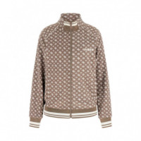 Sudadera de Neopreno con Cremallera Completa  GUESS