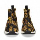 Botin Licraprint Oro+negro  VERSACE JEANS