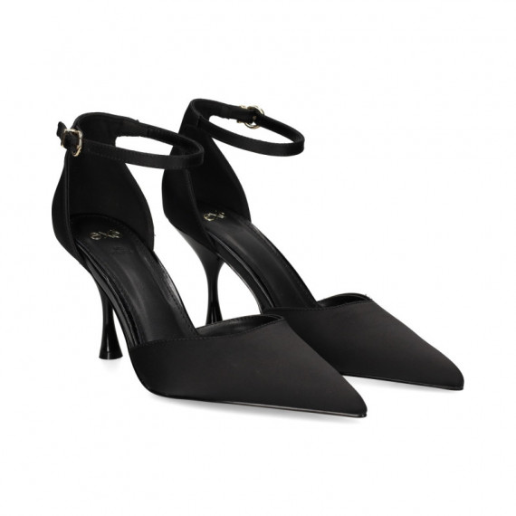 Abierto Lados Gilda Saten Negro  EXE