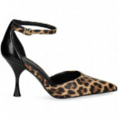 Abierto Lados Gilda Negro/leopard  EXE