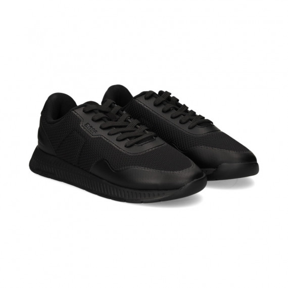 Deportivo Piel+malla Negro  HUGO BOSS