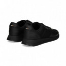 Deportivo Piel+malla Negro  HUGO BOSS