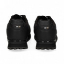 Deportivo Piel+malla Print Negro  HUGO BOSS