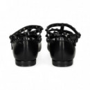 Bailarina Gilda y Tachas Piel Negro  EXE