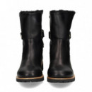 Botin con Borreguito Napa Negro  PANAMA JACK