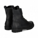 Botin Cremallera+cordon Napa Negro  PANAMA JACK