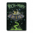 Placa de Chapa Rick & Morty  LOGOSHIRT
