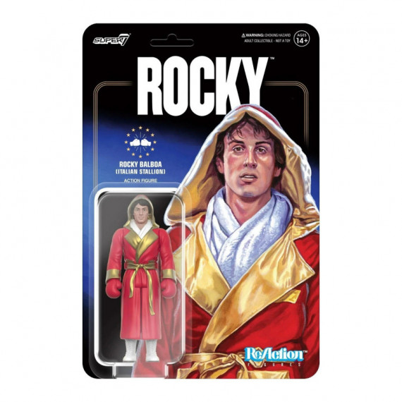 Figura Rocky Balboa Italian Stalone (rocky I) Reaction  SUPER 7