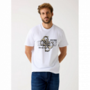 Camiseta GUESS Printed 4G Logo Blanca