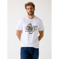 Camiseta GUESS Printed 4G Logo Blanca
