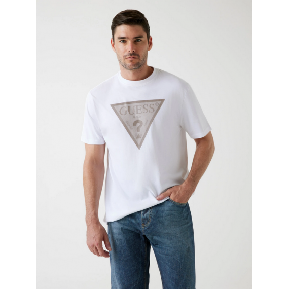 Camiseta GUESS Eco Signature Blanca
