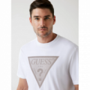 Camiseta GUESS Eco Signature Blanca