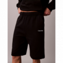 Bermuda Calvin Klein Fleece negra