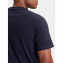 Cn Ss Marina Embroidery Tee Smart Blue  GUESS