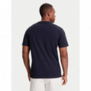 Cn Ss Marina Embroidery Tee Smart Blue  GUESS