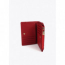 Carteras Monedero LOLA CASADEMUNT Monograma Rojo