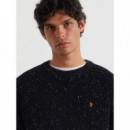 Jerséis y Sudaderas Jersey FARAH Sage Nepped True Navy