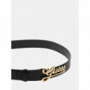 Cinturón Melisandra con Inscripción Logotipo de GUESS