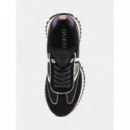 Zapatillas Runner Bail Combinada con Piel de GUESS