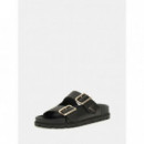 Sandalia Fasten de Piel Auténtica de GUESS