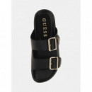 Sandalia Fasten de Piel Auténtica de GUESS