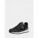 Runner Island Combinada con Piel de GUESS