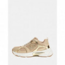 Runner Ibitha con Aplicaciones Laminadas de GUESS