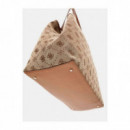 Neda Large 2 In 1 Tote Latte Logo  GUESS