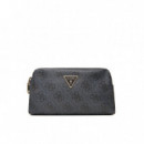 Zamira Double Zip Coal Logo  GUESS
