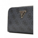 Zamira Double Zip Coal Logo  GUESS