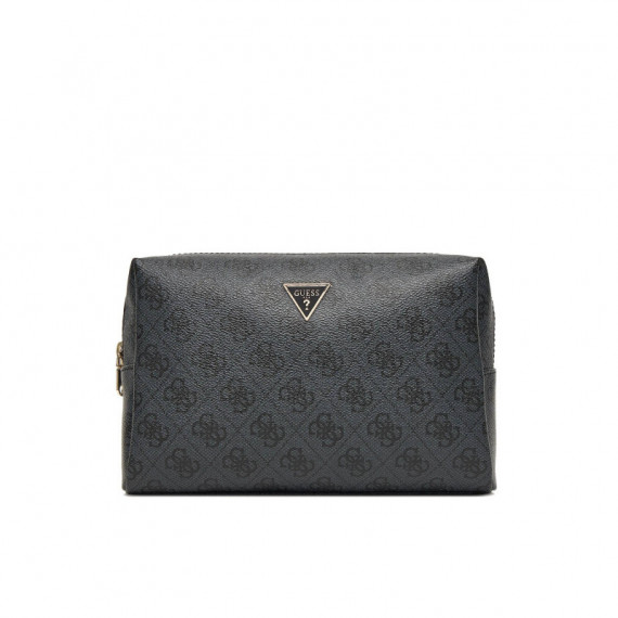 Zamira Large Top Zip Coal Logo  GUESS