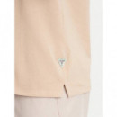 Polo Ss Logo Jcrd Collar Desert Mud  GUESS
