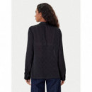 Ls Marthe Logo Shirt Jet Black A996  GUESS