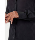 Ls Marthe Logo Shirt Jet Black A996  GUESS