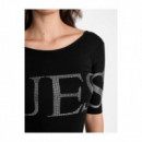 Lowback GUESS Bling Bodysuit Jet Black a