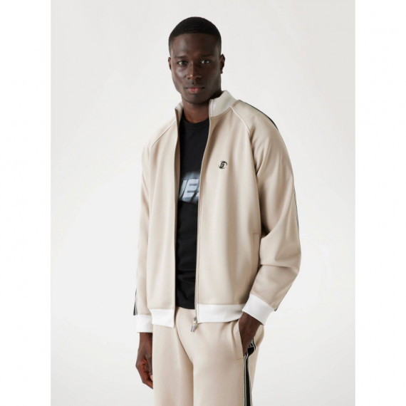 Fulvio Full Zip Sweatshirt Pasadena Ston  GUESS